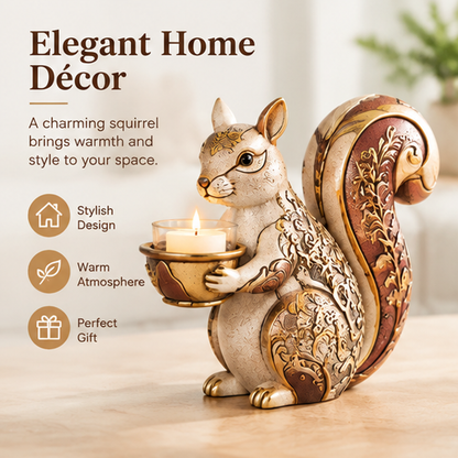 ESSENTIN Squirrel Candle Holder — Elegant Home Decor, stylish design, warm atmosphere, perfect gift