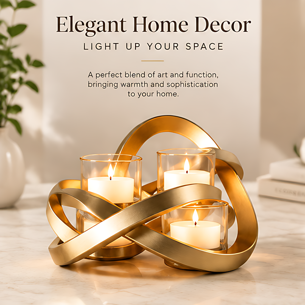 ESSENTIN Candle Holder — Elegant Home Decor, Light Up Your Space, a perfect blend of art and function