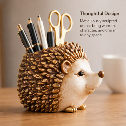 ESSENTIN Hedgehog Pen Holder — Thoughtful Design, meticulously sculpted details bring warmth character and charm to any space