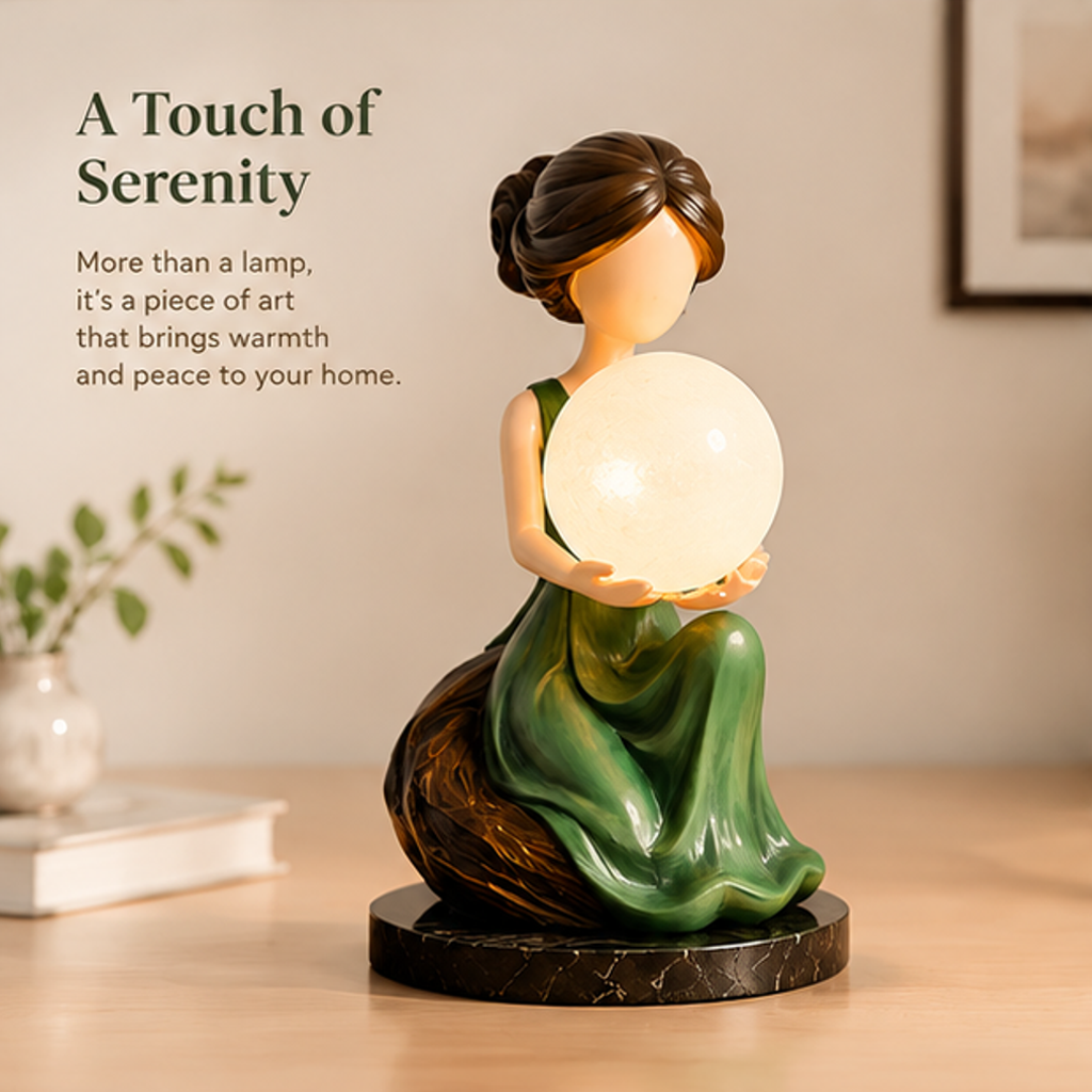 ESSENTIN Lady Figurine Lamp — A Touch of Serenity, more than a lamp it's a piece of art that brings warmth and peace