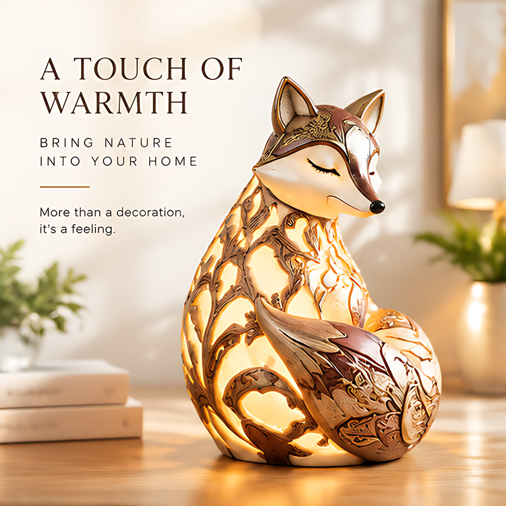 ESSENTIN Fox LED Night Light — A Touch of Warmth, bring nature into your home, more than a decoration it's a feeling