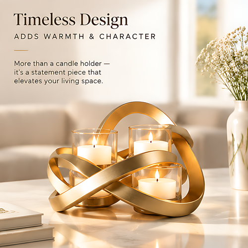 ESSENTIN Sculptural Candle Holder — Timeless Design, Adds Warmth & Character, more than a candle holder it's a statement piece